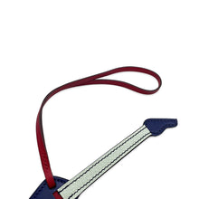 Load image into Gallery viewer, HERMES Bag Charm Padlock Guitar Blue Saphir/Bamboo/Vert Fizz/Rouge Piment Tadelakt Leather Chevre Shamquila