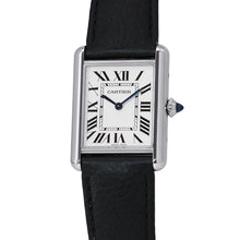 Load image into Gallery viewer, CARTIER tank mast LM H33.7mmxW25.5mm Stainless Steel Leather Silver DialWSTA0041
