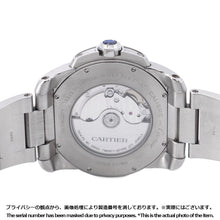 将图像加载到图库查看器中,CARTIER Calibre de Cartier W42mm Stainless Steel Black DialW7100016