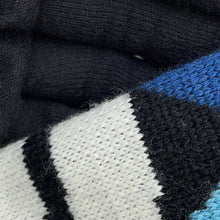 将图像加载到图库查看器中,HERMES MORS A JOUETS Horse Bit Knit Cardigan Size 36 Blue/Black Wool 100%