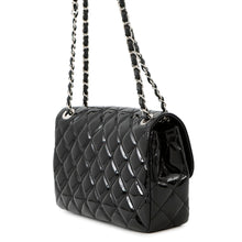 Load image into Gallery viewer, CHANEL Matelasse ChainShoulder Bag Black Patent Leather Leather Size 25