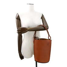 Load image into Gallery viewer, LOEWE Gate Bucket Anagram Logo 2-Way Brown329.56.Z85 Calf Leather