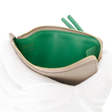 Load image into Gallery viewer, LOEWE Knot Coin Card Holder Sand/Tropical GreenCEM1Z40X02 shiny napa calf