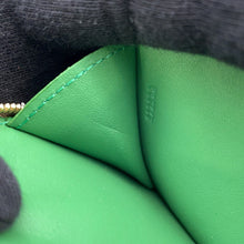 Load image into Gallery viewer, LOEWE Knot Coin Card Holder Sand/Tropical GreenCEM1Z40X02 shiny napa calf