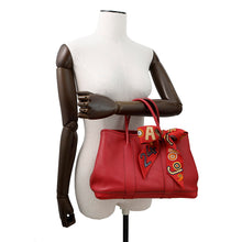 Load image into Gallery viewer, HERMES Garden Twily Rouge Vif Swift Leather Size TPM