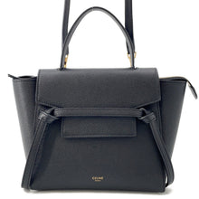 Load image into Gallery viewer, CELINE Belt bag Black189003 Leather Size Nano
