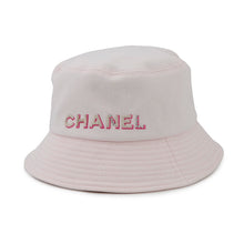 将图像加载到图库查看器中,CHANEL logo bucket hat Size M Pink Cotton100% Sequins