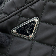 将图像加载到图库查看器中,PRADA 2WAY Logo Quilted Chain Bag Black1BH910 Nylon