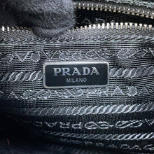 将图像加载到图库查看器中,PRADA 2WAY Logo Quilted Chain Bag Black1BH910 Nylon