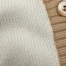 Load image into Gallery viewer, PRADA Cropped Cotton Cardigan Size 36 Beige/WhiteP25I04 Cotton100%