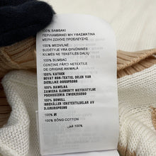 Load image into Gallery viewer, PRADA Cropped Cotton Cardigan Size 36 Beige/WhiteP25I04 Cotton100%