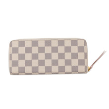 将图像加载到图库查看器中,LOUIS VUITTON Portefeuille Clemence Rose BallerineN61264 Damier Azur
