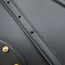 将图像加载到图库查看器中,DOLCE&GABBANA DG Amore 2-way Handbag Black Calf Leather Faux Pearl
