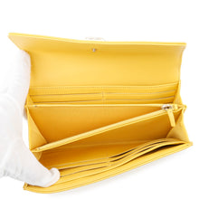 将图像加载到图库查看器中,CHANEL Boy Chanel Long Wallet YellowA80286 Lambskin