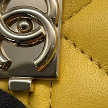 将图像加载到图库查看器中,CHANEL Boy Chanel Long Wallet YellowA80286 Lambskin