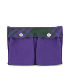 Load image into Gallery viewer, BURBERRY Check Pattern Clutch Bag Purple/Green8074939 Canvas