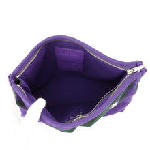 将图像加载到图库查看器中,BURBERRY Check Pattern Clutch Bag Purple/Green8074939 Canvas