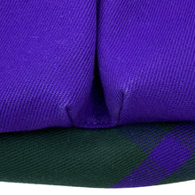 Load image into Gallery viewer, BURBERRY Check Pattern Clutch Bag Purple/Green8074939 Canvas