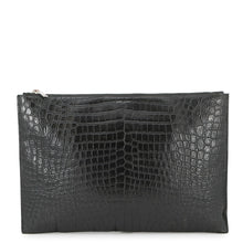 Load image into Gallery viewer, SAINT LAURENT PARIS Clutch Bag Black378261 Croco embossed leather