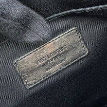 Load image into Gallery viewer, SAINT LAURENT PARIS Clutch Bag Black378261 Croco embossed leather