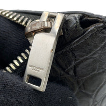 Load image into Gallery viewer, SAINT LAURENT PARIS Clutch Bag Black378261 Croco embossed leather