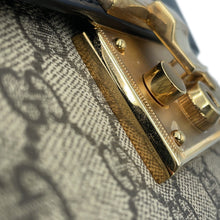 将图像加载到图库查看器中,GUCCI GG Supreme Padlock ChainShoulder Bag Beige/Black409487 GG Supreme Leather Size Small