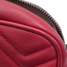 将图像加载到图库查看器中,GUCCI GG Marmont Mini Shoulder Bag Red/Beige448065 Leather Size Mini