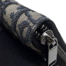 Load image into Gallery viewer, Dior Oblique Zip Around Long Wallet Navy/Black Canvas