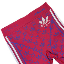 将图像加载到图库查看器中,GUCCI Adidas Collaboration GG Jersey Leggings Size M Red/Blue/White713036 Nylon95% Polyurethane5%