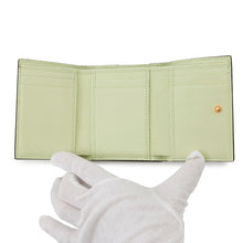 将图像加载到图库查看器中,GUCCI embossed logo compact wallet Green731694 Leather