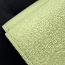 将图像加载到图库查看器中,GUCCI embossed logo compact wallet Green731694 Leather