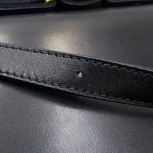 Load image into Gallery viewer, Ferragamo Vala Ribbon Shoulder Black Leather