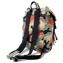 Load image into Gallery viewer, Valentino Garavani Camouflage Backpack Khaki/Black/Orange Nylon