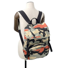 Load image into Gallery viewer, Valentino Garavani Camouflage Backpack Khaki/Black/Orange Nylon