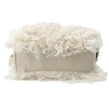 Load image into Gallery viewer, MIUMIU Zipped Top Handle Bag White5BB092 Sheepskin sheepfur