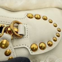 Load image into Gallery viewer, MIUMIU Zipped Top Handle Bag White5BB092 Sheepskin sheepfur