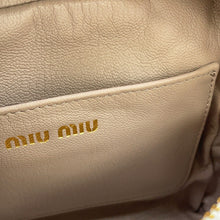 Load image into Gallery viewer, MIUMIU Zipped Top Handle Bag White5BB092 Sheepskin sheepfur