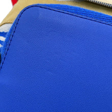 将图像加载到图库查看器中,LOEWE Goya Anagram Backpack Blue/White/Brown335.72.S53 Canvas Leather