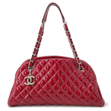 Load image into Gallery viewer, CHANEL Matelasse Mademoiselle Chain Boring Shoulder Red Patent Leather
