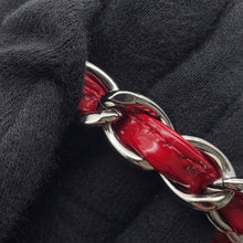 Load image into Gallery viewer, CHANEL Matelasse Mademoiselle Chain Boring Shoulder Red Patent Leather