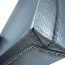 将图像加载到图库查看器中,BALENCIAGA shopping phone holder bag Silver/Black593826 Leather Size Mini