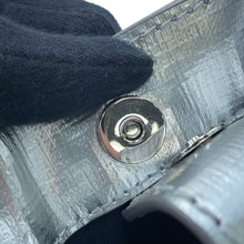 将图像加载到图库查看器中,BALENCIAGA shopping phone holder bag Silver/Black593826 Leather Size Mini