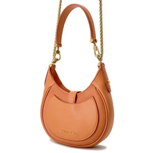 Load image into Gallery viewer, BVLGARI Serpenti Ellipse 2WAYBag Orange291631 Calf Leather