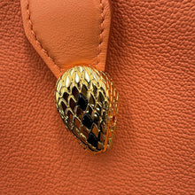 Load image into Gallery viewer, BVLGARI Serpenti Ellipse 2WAYBag Orange291631 Calf Leather
