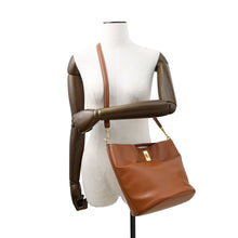 将图像加载到图库查看器中,CELINE Teen Bucket 16 2WAY Bag Tan197573CR4.04LU Leather