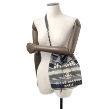 将图像加载到图库查看器中,CHANEL Deauville Drawstring Shoulder Black/Gray/WhiteA57536 Canvas