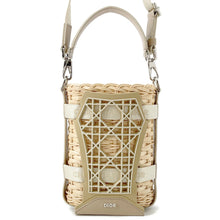 Load image into Gallery viewer, Dior SAHARA 2-way bucket bag Beige2ESKH376BAS Raffia Leather Rubber Size Nano