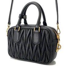 将图像加载到图库查看器中,MIUMIU Arcadi Matelasse 2-Way Bag Black5BB123 Nappa Leather
