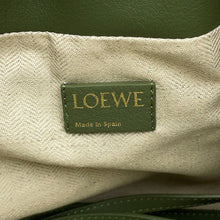 Load image into Gallery viewer, LOEWE Anagram Flamenco Clutch Shoulder Green/BeigeA411FC2X24 Canvas Leather