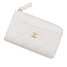 将图像加载到图库查看器中,CHANEL Matelasse fragment case WhiteAP3179 Caviar Leather
